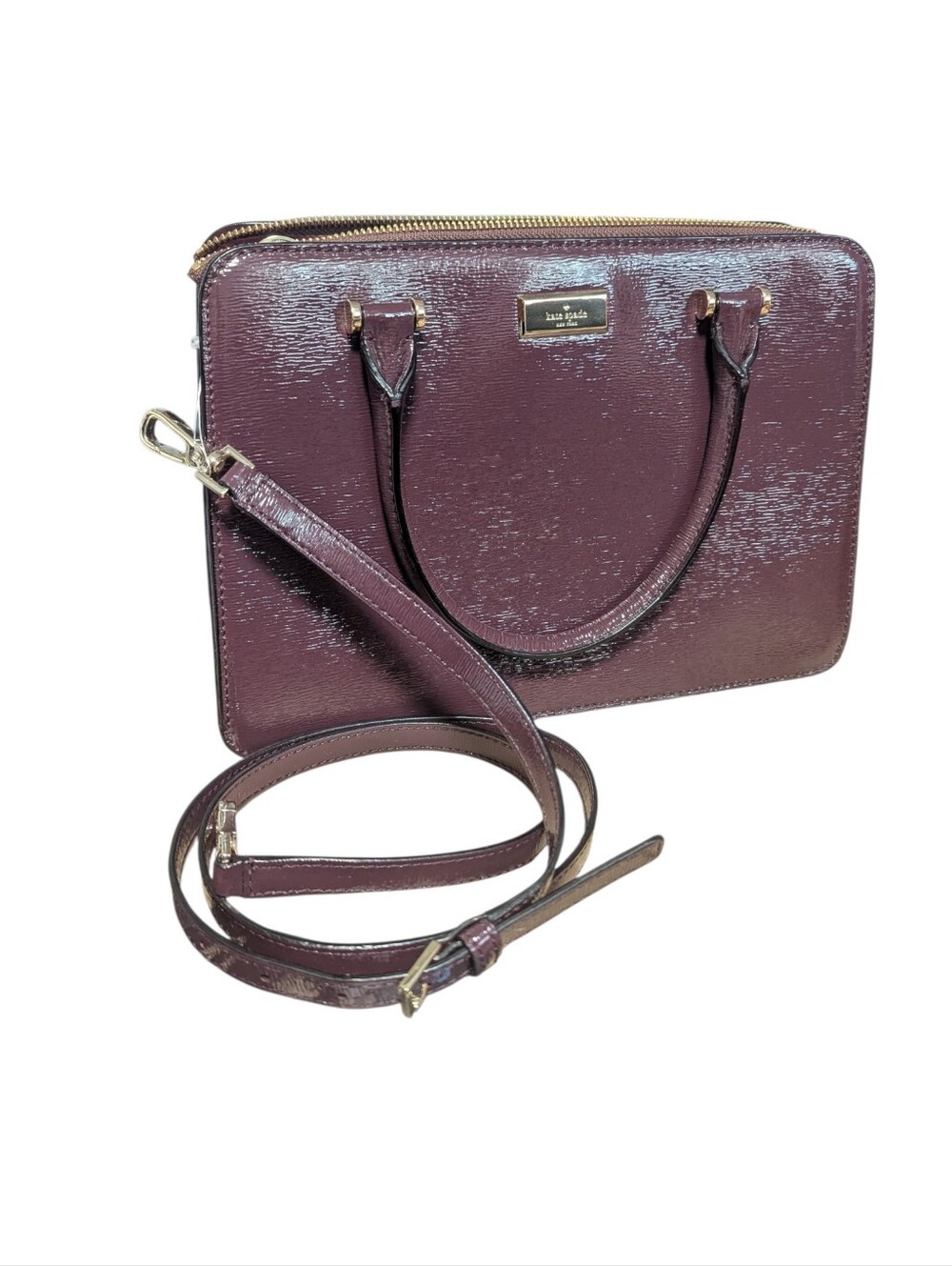 NWT Kate Spade Mohogany Leather Laurel Way Handbag - Picture 4 of 8
